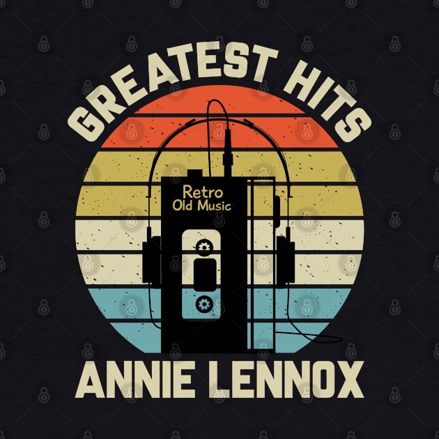 Greatest Hits Annie Retro Walkman Lennox Vintage Art by Dinosaur Mask Store